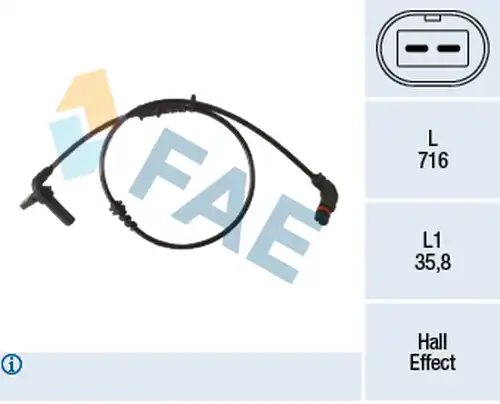 датчик, обороти на колелото FAE 78488