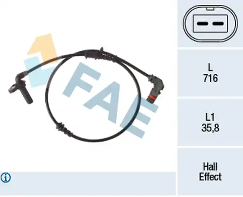 датчик, обороти на колелото FAE 78489