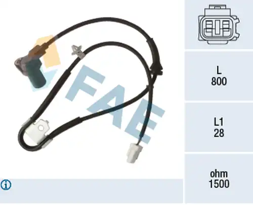 датчик, обороти на колелото FAE 78494