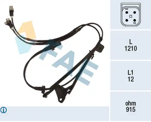 датчик, обороти на колелото FAE 78499