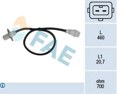 импулсен датчик, колянов вал FAE 79002