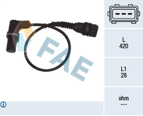 датчик, положение на разпределителния вал FAE 79304