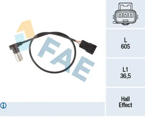 датчик, положение на разпределителния вал FAE 79432