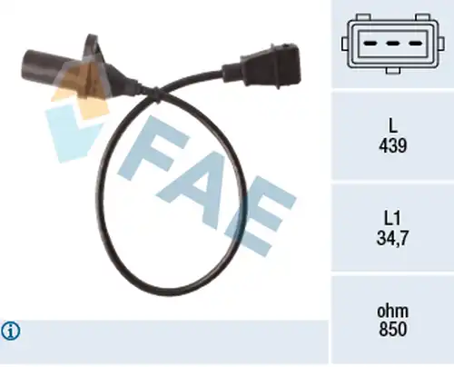 импулсен датчик, колянов вал FAE 79524