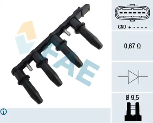 запалителна бобина FAE 80291