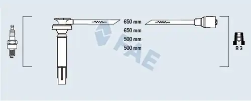 комплект запалителеи кабели FAE 83235