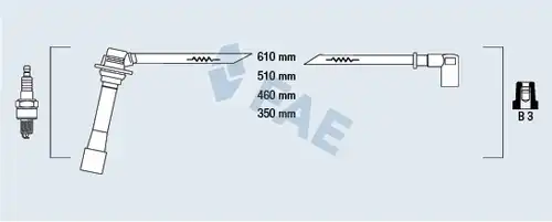 комплект запалителеи кабели FAE 83261