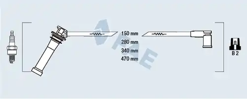 комплект запалителеи кабели FAE 83263