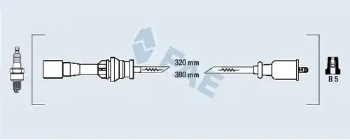 комплект запалителеи кабели FAE 83264