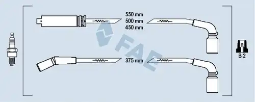 комплект запалителеи кабели FAE 83562