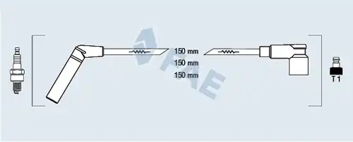 комплект запалителеи кабели FAE 83565