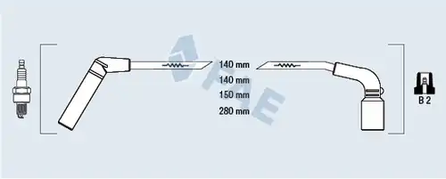 комплект запалителеи кабели FAE 83566
