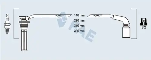 комплект запалителеи кабели FAE 83567