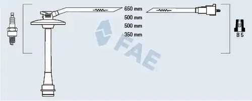 комплект запалителеи кабели FAE 83587
