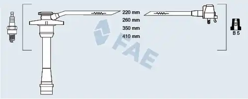 комплект запалителеи кабели FAE 83588