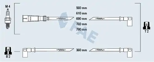 комплект запалителеи кабели FAE 83950
