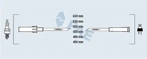 комплект запалителеи кабели FAE 83986