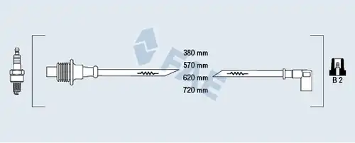 комплект запалителеи кабели FAE 85010