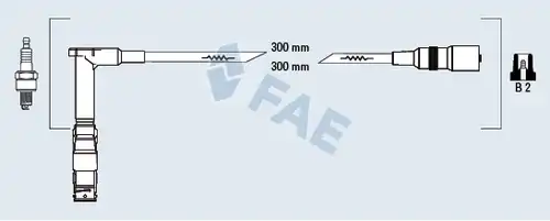 комплект запалителеи кабели FAE 85051