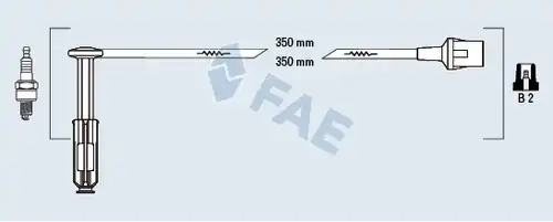 комплект запалителеи кабели FAE 85052