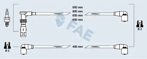 комплект запалителеи кабели FAE 85059