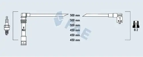 комплект запалителеи кабели FAE 85062
