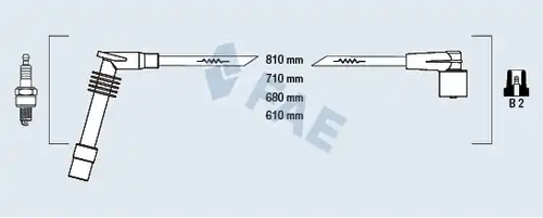 комплект запалителеи кабели FAE 85083