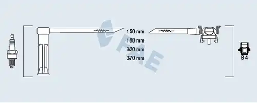 комплект запалителеи кабели FAE 85111