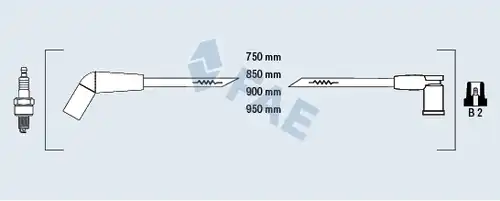 комплект запалителеи кабели FAE 85114