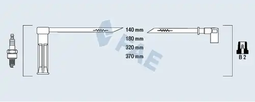 комплект запалителеи кабели FAE 85115