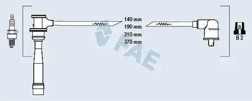 комплект запалителеи кабели FAE 85116