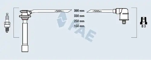 комплект запалителеи кабели FAE 85146