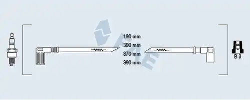 комплект запалителеи кабели FAE 85250