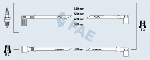 комплект запалителеи кабели FAE 85271