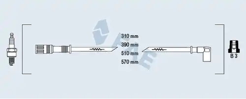 комплект запалителеи кабели FAE 85280