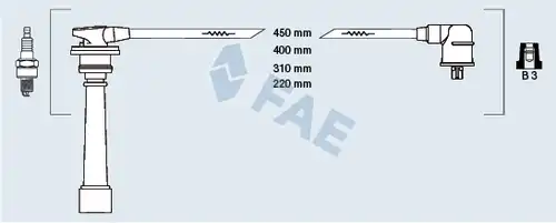 комплект запалителеи кабели FAE 85394