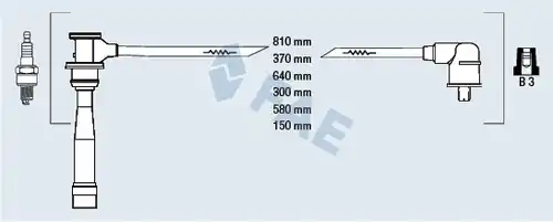 комплект запалителеи кабели FAE 85396