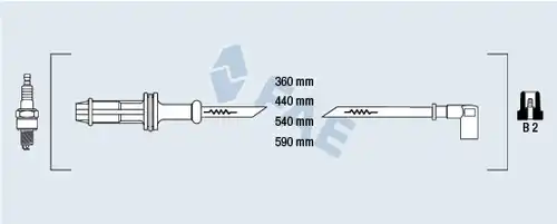 комплект запалителеи кабели FAE 85600