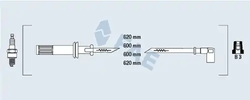 комплект запалителеи кабели FAE 85620