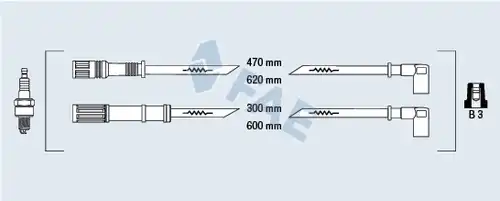 комплект запалителеи кабели FAE 85625