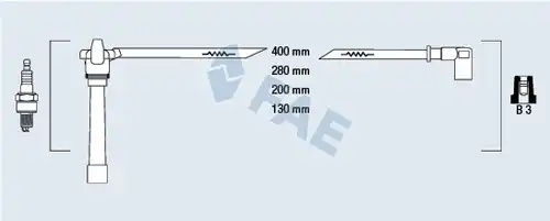 комплект запалителеи кабели FAE 85647