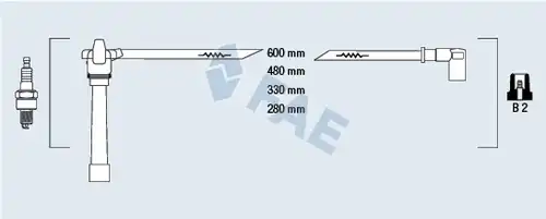 комплект запалителеи кабели FAE 85648