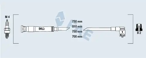 комплект запалителеи кабели FAE 85725