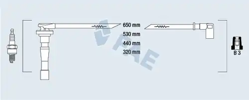 комплект запалителеи кабели FAE 85801