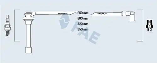 комплект запалителеи кабели FAE 85860