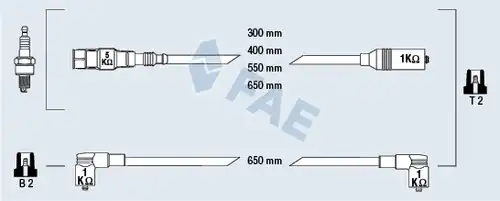 комплект запалителеи кабели FAE 85865