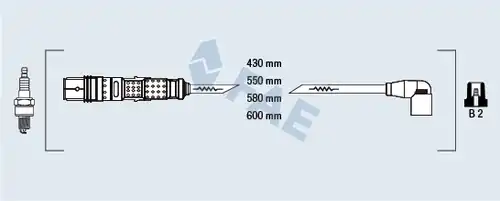 комплект запалителеи кабели FAE 85871