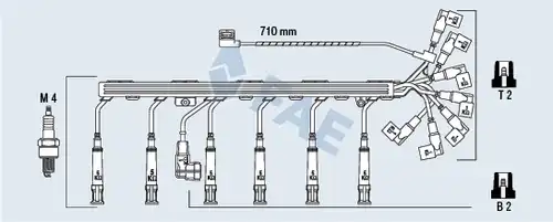 комплект запалителеи кабели FAE 85920