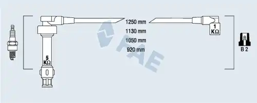 комплект запалителеи кабели FAE 85940