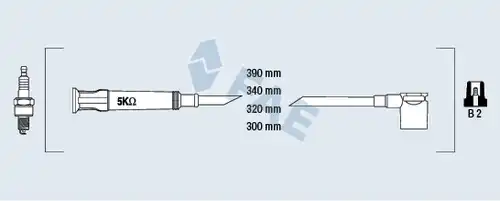 комплект запалителеи кабели FAE 85950